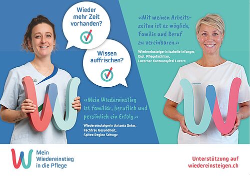 Flyer Vorderseite Wiedereinsteigerinnen